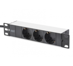 Digitus 10" Network Set, 6U cabinet, shelf, PDU, 8-port switch, CAT 6 patch panel, Grey | Digitus | Network Set | DN-10-SET-1