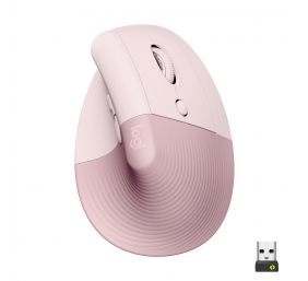 Pelė belaidė ergonominė Logitech Lift, Rožinė