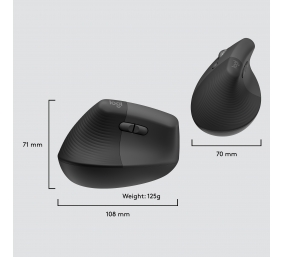 LOGI LIFT FOR BUSINESS LEFT - GRAPHITE