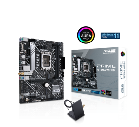 Asus | PRIME H610M-A WIFI D4 | Processor family Intel | Processor socket  LGA1700 | DDR4 DIMM | Memory slots 2 | Supported hard disk drive interfaces 	SATA, M.2 | Number of SATA connectors 4 | Chipset  Intel H610 | mATX