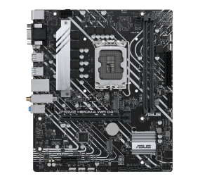 Asus | PRIME H610M-A WIFI D4 | Processor family Intel | Processor socket  LGA1700 | DDR4 DIMM | Memory slots 2 | Supported hard disk drive interfaces 	SATA, M.2 | Number of SATA connectors 4 | Chipset  Intel H610 | mATX
