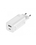 Xiaomi Charger (Type-A + Type-C) EU GaN Fast charging, White, 65 W