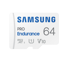 Samsung | PRO Endurance | MB-MJ64KA/EU | 64 GB | MicroSD Memory Card | Flash memory class U1, V10, Class 10 | SD adapter