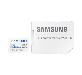 Samsung | PRO Endurance | MB-MJ256KA/EU | 256 GB | MicroSD Memory Card | Flash memory class U3, V30, Class 10 | SD adapter