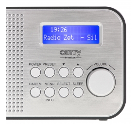 Camry | Portable Radio | CR 1179 | Alarm function | Black/Silver