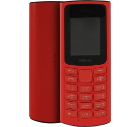 Nokia 105 DS TA-1378 Red, 1.8 ", TFT LCD, 120 x 160  pixels, 48 MB, 128 MB, Dual SIM, Nano Sim, 3G, USB version microUSB, 1020 mAh