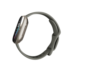 Fitbit Sense  Smart watch, GPS (satellite), AMOLED, Touchscreen, Heart rate monitor, Activity monitoring 24/7, Waterproof, Bluetooth, Wi-Fi, Sage Grey/Silver