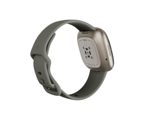 Fitbit Sense  Smart watch, GPS (satellite), AMOLED, Touchscreen, Heart rate monitor, Activity monitoring 24/7, Waterproof, Bluetooth, Wi-Fi, Sage Grey/Silver