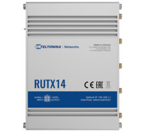 LTE Cat 12 Router | RUTX14 | 802.11ac | 867 Mbit/s | 10/100/1000 Mbps Mbit/s | Ethernet LAN (RJ-45) ports 5 | MU-MiMO Yes | 4G | Antenna type Internal