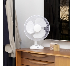Tristar | VE-5930 | Desk fan | White | Diameter 30 cm | Number of speeds 3 | Oscillation | 40 W | No