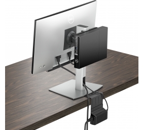 Dell | Desk Mount | Tilt, swivel, height adjustment, pivot | 19-27 " | Silver
