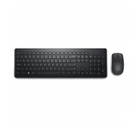 Dell | Keyboard and Mouse | KM3322W | Keyboard and Mouse Set | Wireless | Batteries included | US | Black | Wireless connection