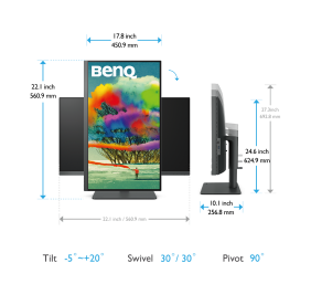 Benq | USB-C Designer Monitor | PD2705U | 27 " | IPS | UHD | 16:9 | 60 Hz | 5 ms | 3840 x 2160 | 350 cd/m² | HDMI ports quantity 1 | Black | Warranty 36 month(s)