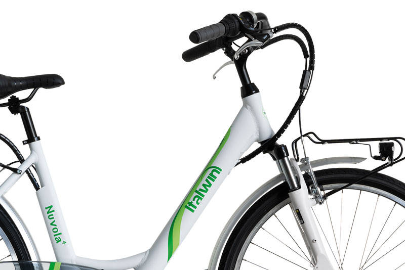 Italwin Nuvola4, E-Bike, Motor power 250 W, Wheel size 24 ", Warranty 24 month(s), White/Green