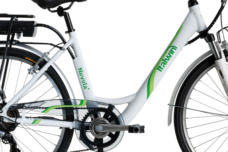 Italwin Nuvola4, E-Bike, Motor power 250 W, Wheel size 24 ", Warranty 24 month(s), White/Green