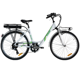 Italwin Nuvola4, E-Bike, Motor power 250 W, Wheel size 24 ", Warranty 24 month(s), White/Green