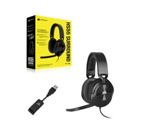 Corsair | Surround Gaming Headset | HS55 | Wired | Over-Ear