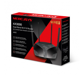 Dual-Band Wi-Fi 6 Router | MR80X AX3000 | 802.11ax | 2402+574 Mbit/s | Ethernet LAN (RJ-45) ports 3xGigabit LAN | Mesh Support Yes | MU-MiMO Yes | No mobile broadband | Antenna type External