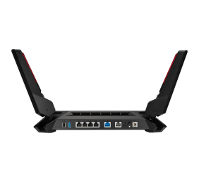 Dual-band Gaming Router | GT-AX6000 ROG Rapture | 802.11ax | 6000 (1148+4804)  Mbit/s | Ethernet LAN (RJ-45) ports 5 | Mesh Support Yes | MU-MiMO Yes | No mobile broadband | Antenna type  External antenna x 4 | 36 month(s)