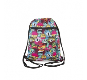 Maišelis sportinei aprangai CoolPack Vert Wiggly Eyes Pink