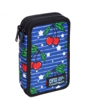 Forminis dviejų skyrių penalas su priedais CoolPack Jumper 2 Cherries