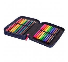 Forminis dviejų skyrių penalas su priedais CoolPack Jumper XL
