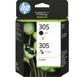 Hewlett-Packard No.305 (6ZD17AE), Juoda + Multipack
