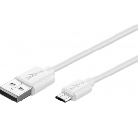 Goobay | Micro USB charging and sync cable | 43837 | USB-A 2.0 to Micro-USB USB 2.0 male (type A) | USB 2.0 micro male (type B)