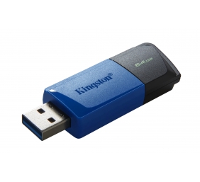 Kingston | USB 3.2 Flash Drive | DataTraveler Exodia M | 64 GB | USB 3.2 | Black/Blue