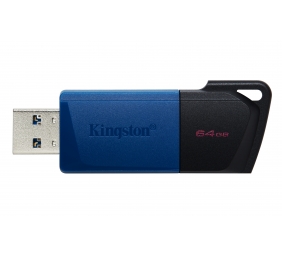 Kingston | USB 3.2 Flash Drive | DataTraveler Exodia M | 64 GB | USB 3.2 | Black/Blue