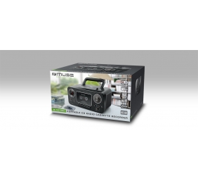 Muse | Stereo Radio CD Cassette Recorder | M-155CR | Black | Cassette deck | CD player | FM radio | Headphone out