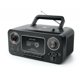Muse | Stereo Radio CD Cassette Recorder | M-155CR | Black | Cassette deck | CD player | FM radio | Headphone out