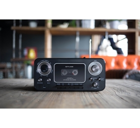 Muse | Stereo Radio CD Cassette Recorder | M-155CR | Black | Cassette deck | CD player | FM radio | Headphone out