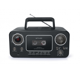 Muse | Stereo Radio CD Cassette Recorder | M-155CR | Black | Cassette deck | CD player | FM radio | Headphone out