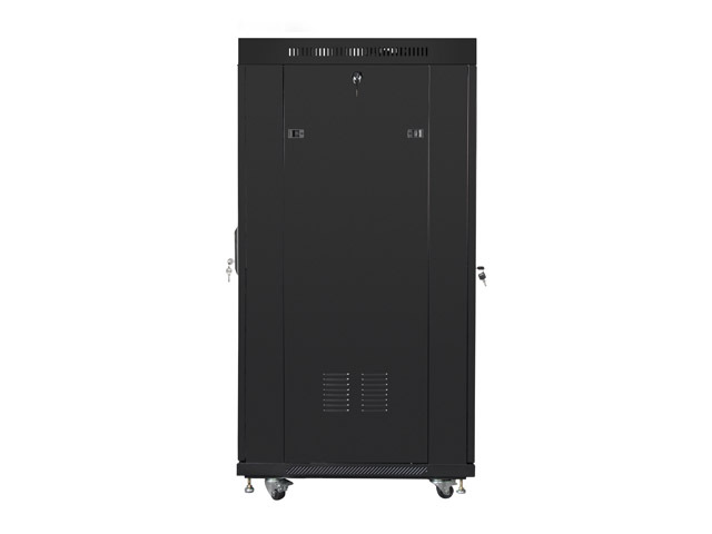 Lanberg | Rack cabinet 19" free-standing 27U/800x1000 (flat pack) with glass door, LCD | FF01-8027-12BL | Black