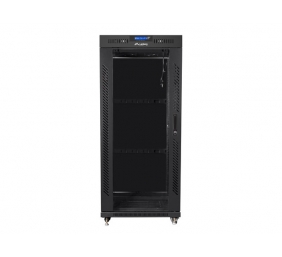 Lanberg | Rack cabinet 19" free-standing 27U/800x1000 (flat pack) with glass door, LCD | FF01-8027-12BL | Black