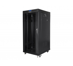 Lanberg | Rack cabinet 19" free-standing 27U/800x1000 (flat pack) with glass door, LCD | FF01-8027-12BL | Black