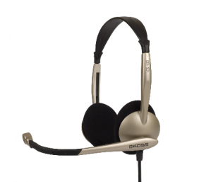 Koss | Headphones | CS100 | Wired | On-Ear | Microphone | Black/Gold