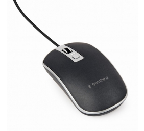 Gembird | Optical USB mouse | MUS-4B-06-BS | Optical mouse | Black/Silver