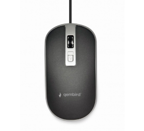 Gembird | Optical USB mouse | MUS-4B-06-BS | Optical mouse | Black/Silver