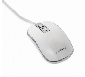 Gembird | Optical USB mouse | MUS-4B-06-WS | Optical mouse | White/Silver