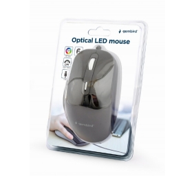 Gembird | Optical USB LED Mouse | MUS-6B-02 | Optical mouse | Black