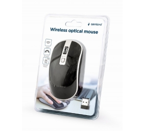 Gembird | Wireless Optical mouse | MUSW-4B-06-BS | Optical mouse | USB | Black