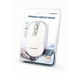 Gembird | Wireless Optical mouse | MUSW-4B-05 | Optical mouse | USB | White