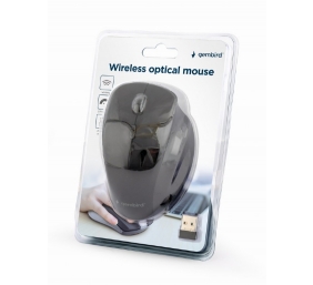 Gembird | Wireless Optical mouse | MUSW-6B-02 | Optical mouse | USB | Black