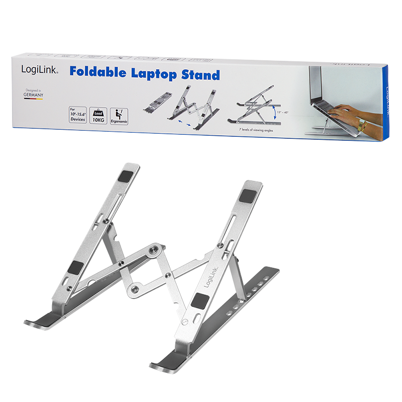 Logilink | AA0134 | Notebook stand, foldable | Notebook Stand | Silver | 10-16 "