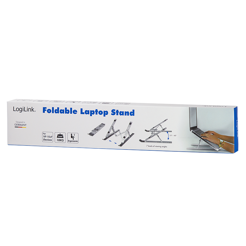 Logilink | AA0134 | Notebook stand, foldable | Notebook Stand | Silver | 10-16 "