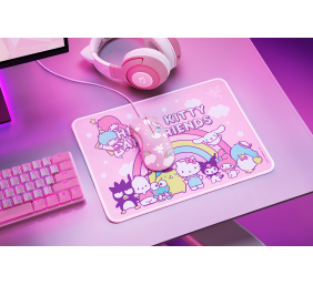 Razer DeathAdder Essential + Goliathus Mouse Mat, Wired, Hello Kitty and Friends Edition