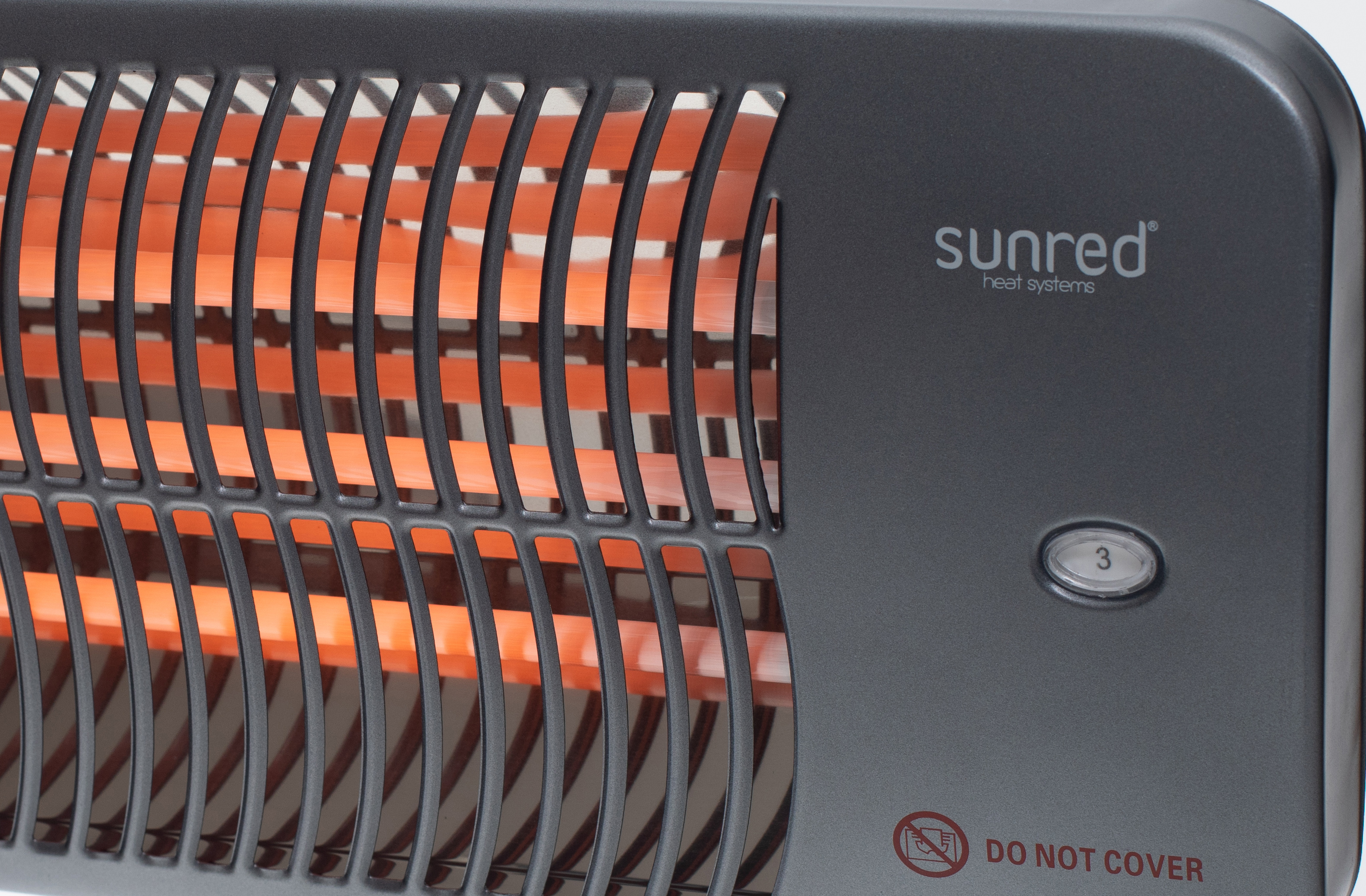 SUNRED | Heater | LUG-2000W, Lugo Quartz Wall | Infrared | 2000 W | Grey | IP24