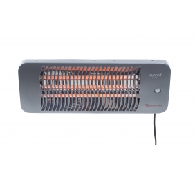 SUNRED | Heater | LUG-2000W, Lugo Quartz Wall | Infrared | 2000 W | Number of power levels | Suitable for rooms up to  m² | Grey | IP24